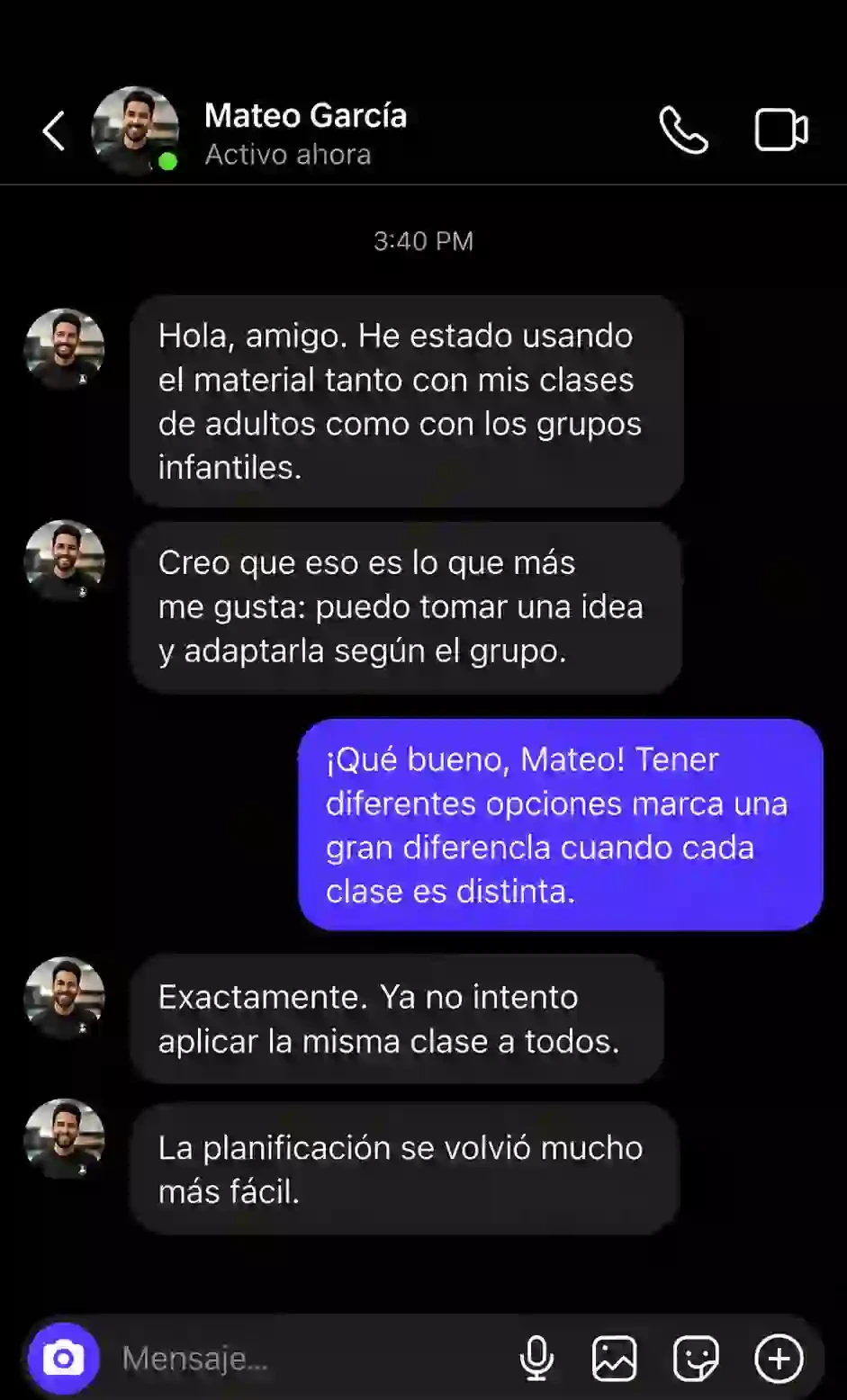 Está todo organizado y ahora es muy fácil encontrar lo que necesito.
